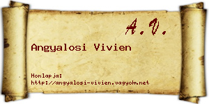 Angyalosi Vivien névjegykártya